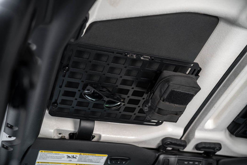 DV8 Offroad 2018-2026 Jeep Wrangler JL Roof Mount for 15” x 12” Molle Panel – installed on vehicle, image 3 of 12