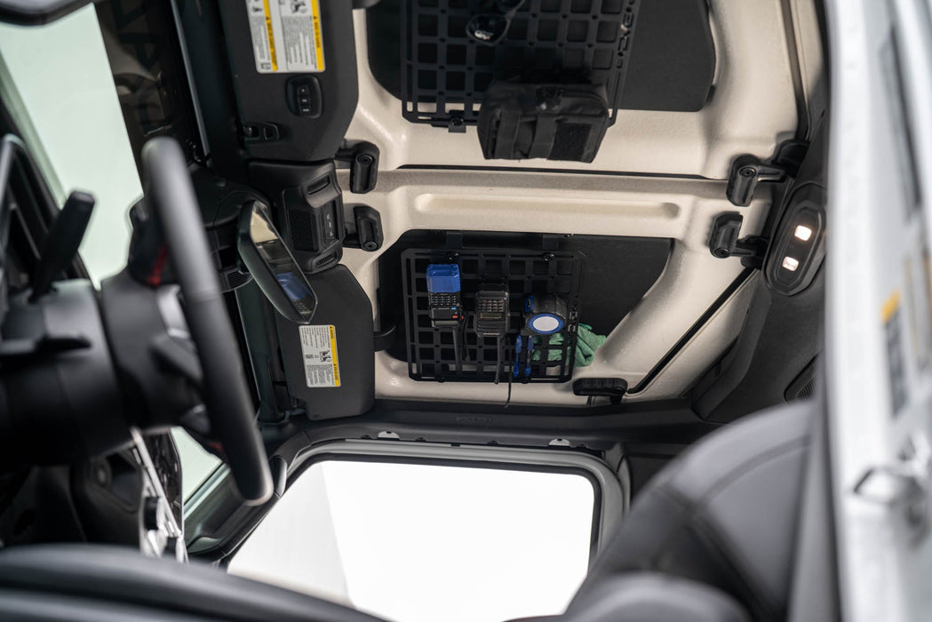 DV8 Offroad 2018-2026 Jeep Wrangler JL Roof Mount for 15” x 12” Molle Panel – installed on vehicle, image 7 of 12
