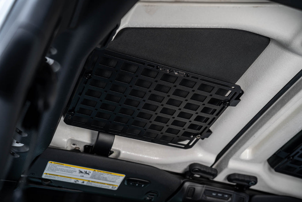 DV8 Offroad 2018-2026 Jeep Wrangler JL Roof Mount for 15” x 12” Molle Panel – installed on vehicle, image 8 of 12