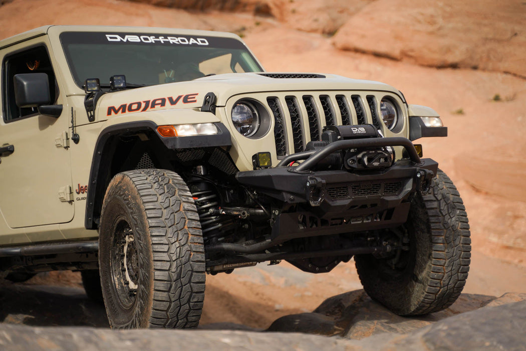 DV8 Offroad 2018-2026 Jeep Wrangler JL & Gladiator JT Spec Series Front Bumper – dimensions diagram, image 4 of 20