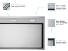 Victory X2 36 inch range hood insert feature callouts