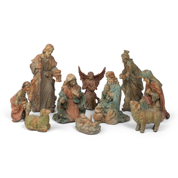 Park Hill Collection Painted Resin Nativity Figures, 17", Set of 10 (view 2)