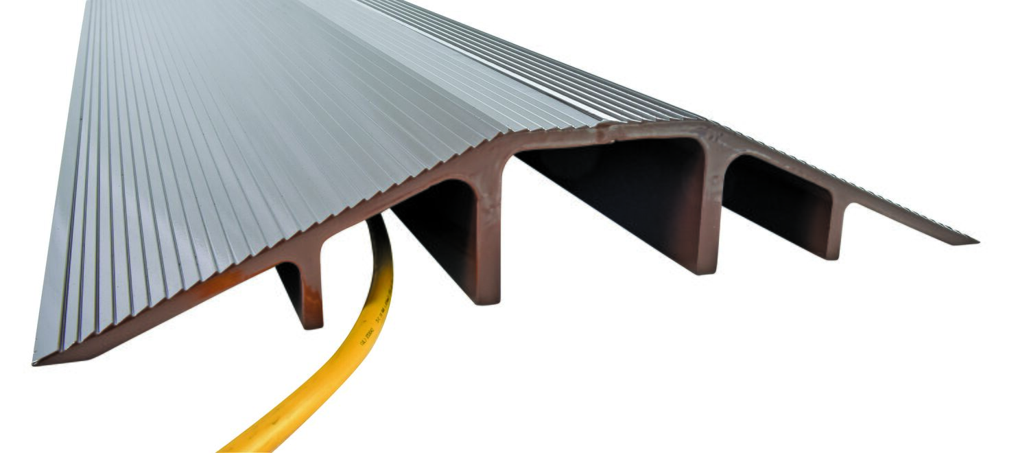 Vestil XHCR-60-BRN aluminum extruded hose/cable crossover - view 4
