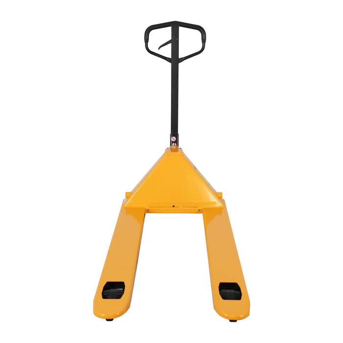 Xilin BF-III-1NY manual pallet jack fork and load detail
