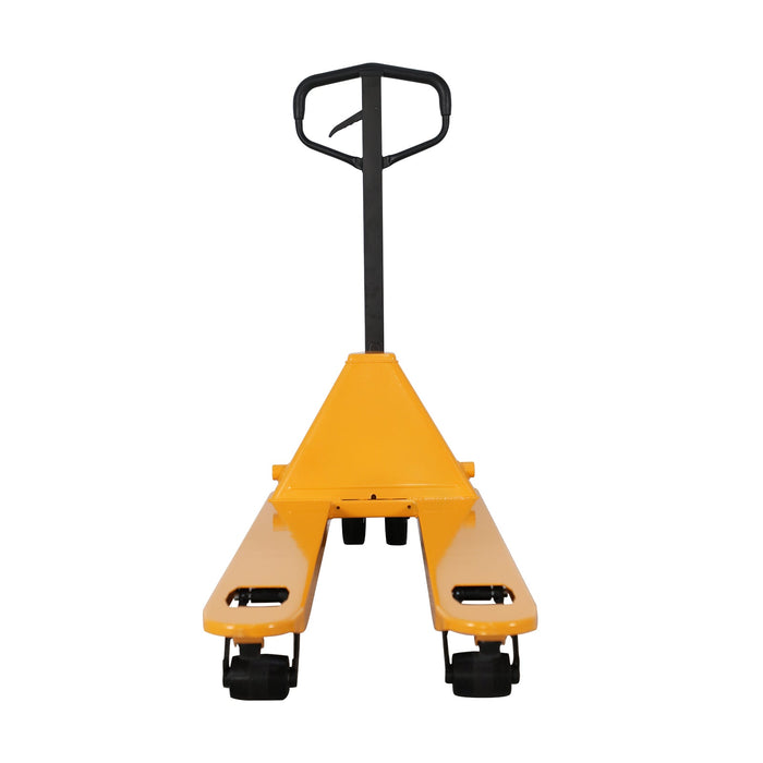 Xilin BF-III-2NY manual pallet jack fork and load detail