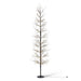 Park Hill Collection Black Wrapped Twinkling Lights Slim Tree, 7'