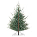 Park Hill Blue Spruce Half Christmas Tree, 7.5' XPQ20290 - side view