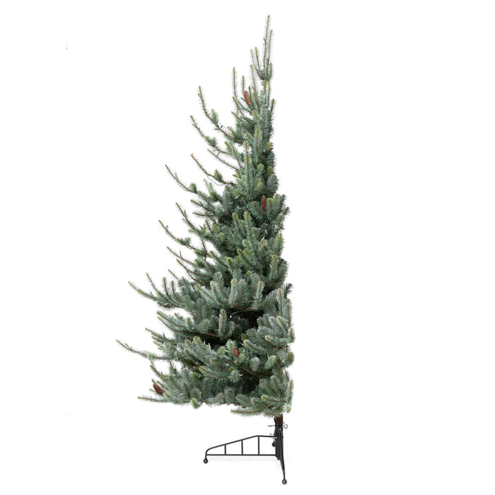 Park Hill Blue Spruce Half Christmas Tree, 7.5' XPQ20290 - detail close-up