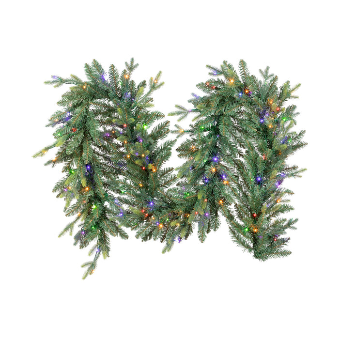 Park Hill Collection Montana Spruce Garland, Multi-Function with Soft Twinkle, 108" (view 2)