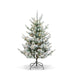 Park Hill Collection Flocked Blue Spruce Tree, 4.5'