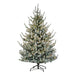 Park Hill Flocked Blue Spruce Tree, 7.5' XPQ40549 - front view