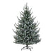 Park Hill Flocked Blue Spruce Tree, 7.5' XPQ40549 - angle view