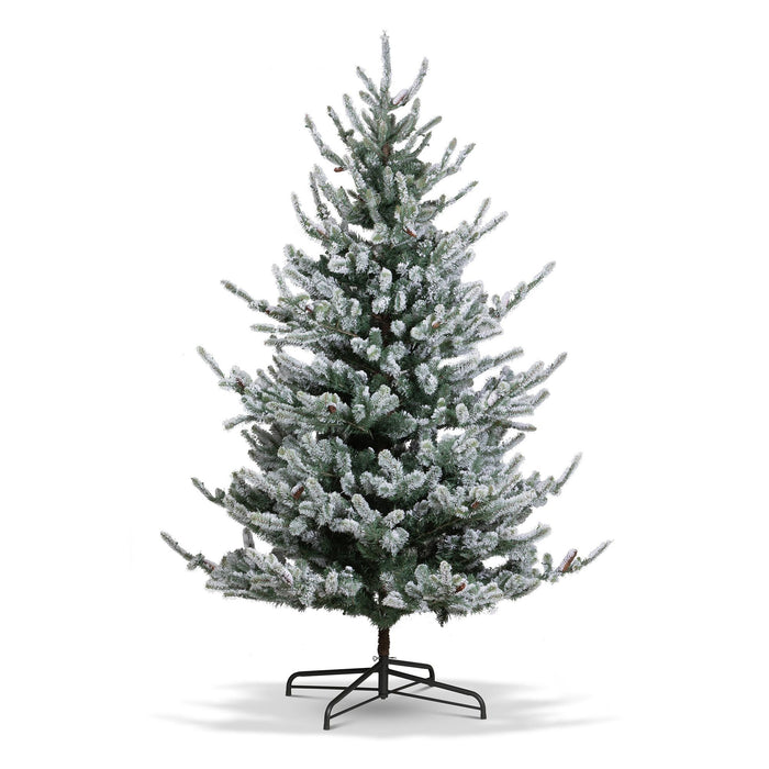 Park Hill Flocked Blue Spruce Tree, 9' XPQ40550 - angle view