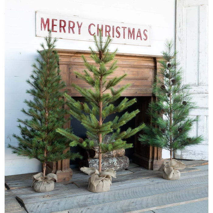 Park Hill Collection Tree Lot Third-Year Faux Seedling Trees, Set of 3, Assorted Styles XPQ80212 Park Hill Collection