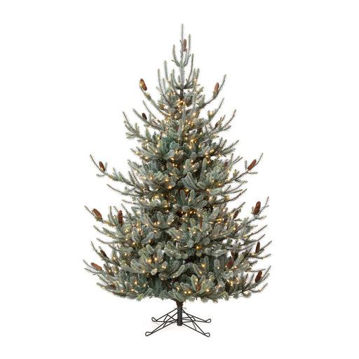 Park Hill Collection Tree Lot 7.5' Park Hill Blue Spruce LED Clear/Multi-Color Option XPQ82169 Park Hill Collection