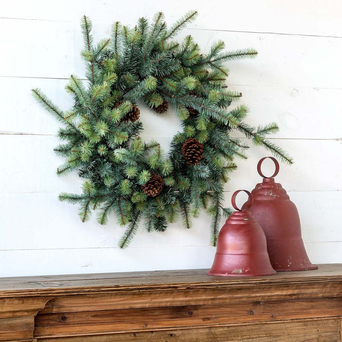 Park Hill Collection Tree Lot Blue Spruce Wreath with LED Lights, Large XPW81010 Park Hill Collection