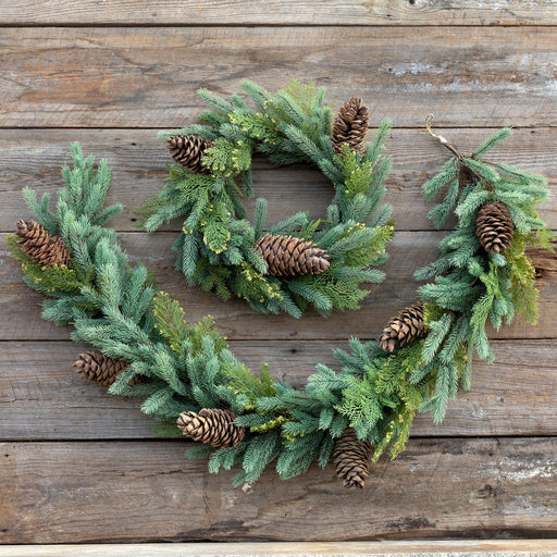 Park Hill Collection Mixed Evergreen Wreath XPW82203 Park Hill Collection