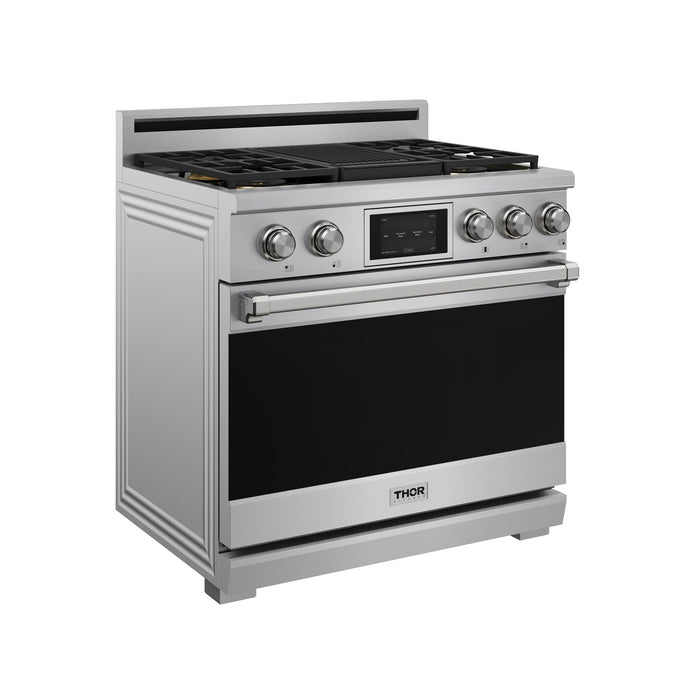 Thor Kitchen X Series 36-Inch Dual Fuel Range (XRD36E) – left