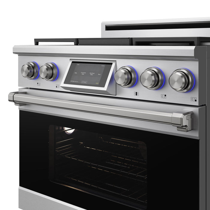 Thor Kitchen X Series 36-Inch Dual Fuel Range (XRD36E) – light on