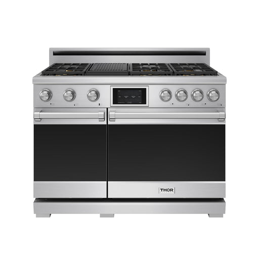 Thor Kitchen 48-Inch Stainless Steel 4-Piece Package – XRD48E X Series 48-inch dual fuel range