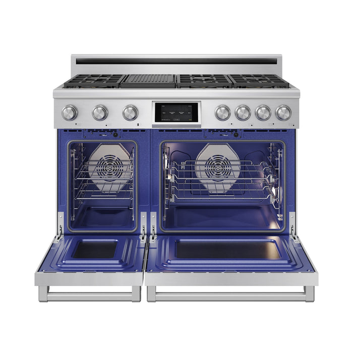 Thor Kitchen X Series 48-Inch Dual Fuel Range (XRD48E) – front open
