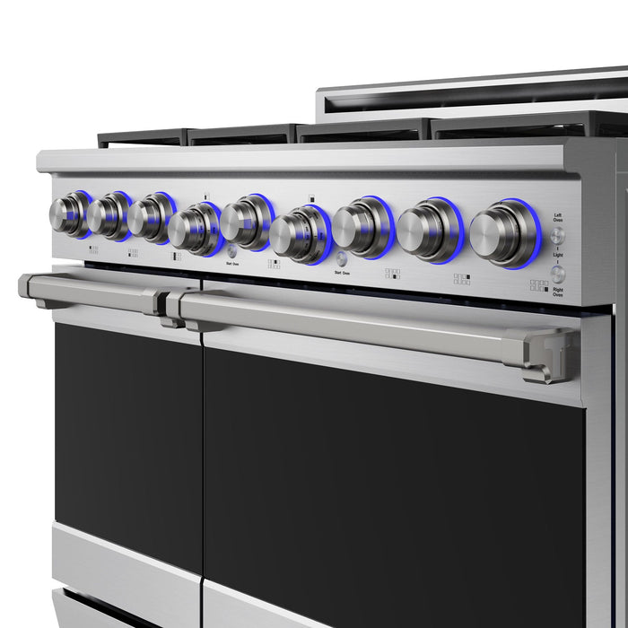Thor Kitchen X Series 48-Inch Gas Range (XRG48E) – panel lights