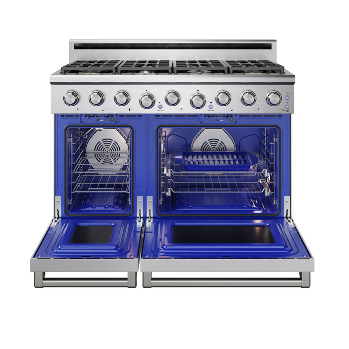 Thor Kitchen X Series 48-Inch Gas Range (XRG48E) – open