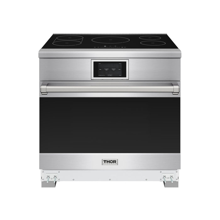 Thor Kitchen X Series 36-Inch Induction Range (XRI36E) – front lights on