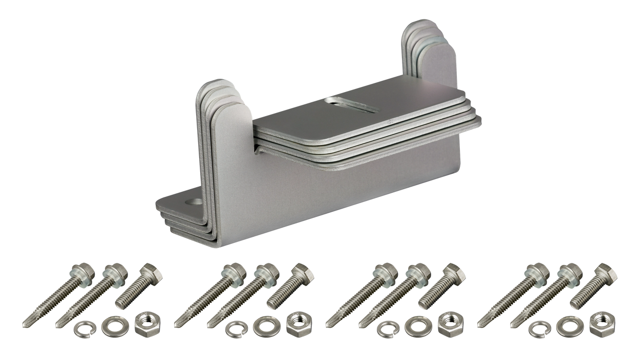 Z-Bracket Solar Panel Mounting Hardware Set, 4 Pack, Mounts One Solar Panel to Roof or Wall - Urban Supply Inc