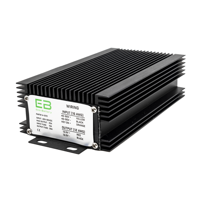 Eco Battery 51V 150Ah LiFePO4 golf cart battery bundle for EZGO TXT Samsung Gen1 – DC-DC 12V converter