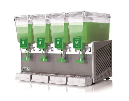 AMPTO Beverage Dispenser 4 Tanks - 3 Gallons ea. NSF/UL - C1456 AMPTO