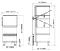 AMPTO Dishwasher, hood type, 34-5/8"W, high temperature, with 8.6kW booster heater, up to (30) racks per hour - 1510 AMPTO