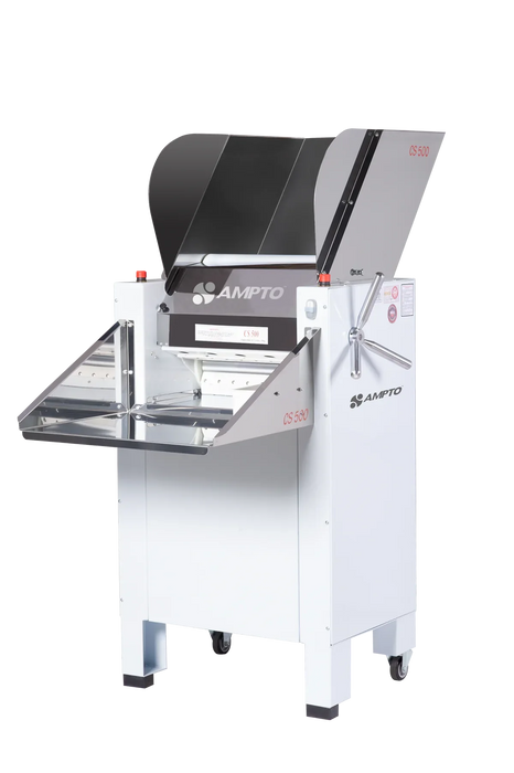 AMPTO Dough Breaker / Sheeter 33 lbs capacity. Floor model. 115 rpm. 2 Motors, 1 per roll. 20'' roll width. 1.5 HP each motor - CS-500 AMPTO