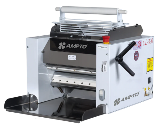 AMPTO Dough Roller & Sheeter table top. 16'' roll width. 16 lbs dough capacity. 75 rpm - CL-390 AMPTO
