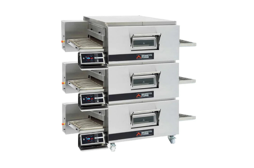 AMPTO Electric Conveyor Pizza Oven TT98E 44'' x 32'' x 3'' Chamber 3 Deck - TT98E3 AMPTO