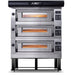 AMPTO Electric Pizza Oven Amalfi 26'' x 41'' x 7'' (Chamber) 208/240/60/3 - 3 Decks with tray guide base - AMALFI A3 AMPTO