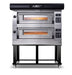 AMPTO Electric Pizza Oven Amalfi 38'' x 29'' x 7'' (Chamber) 208/240/60/3 - 2 Decks with tray guide base - AMALFI B2X AMPTO
