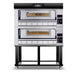 AMPTO Gas Pizza Oven P110G 44'' x 44'' x 7'' (Chamber) - 2 Decks - P110G B2 AMPTO