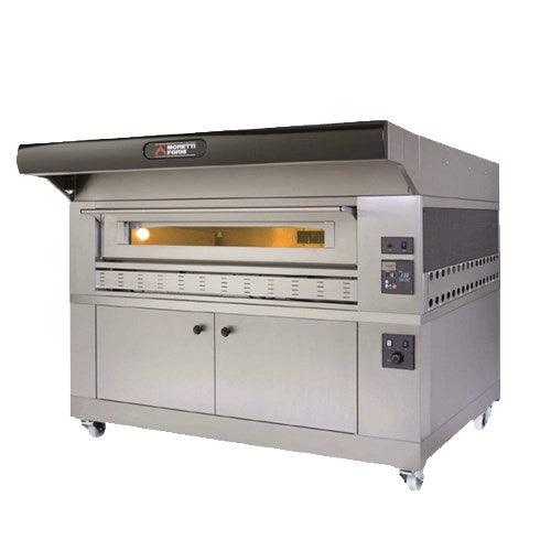 AMPTO Gas Pizza Oven P150G 58'' x 34'' x 7'' (Chamber) 1 Deck w/proofer - P150G A1 AMPTO