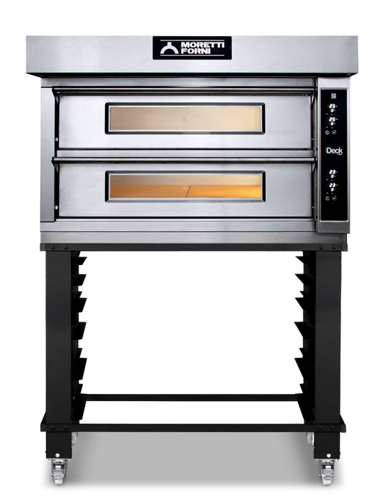 AMPTO iDeck electronic Control Electric Pizza Oven 41"W x 41"D chamber. 2 Deck - ID-D 105.105 AMPTO