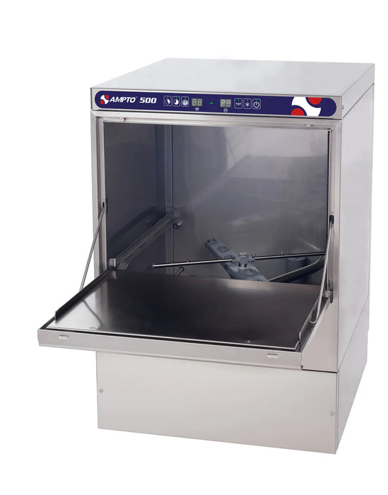 AMPTO Undercounter Dishwasher, door type, front loading, 23-5/8"W, (20/30 or 60) racks/hour capacity, high temp - 500 AMPTO