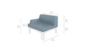 Ledge Lounger Mainstay Sectional Right Arm — view 3
