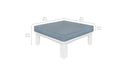 Ledge Lounger Mainstay Sectional Ottoman — view 4