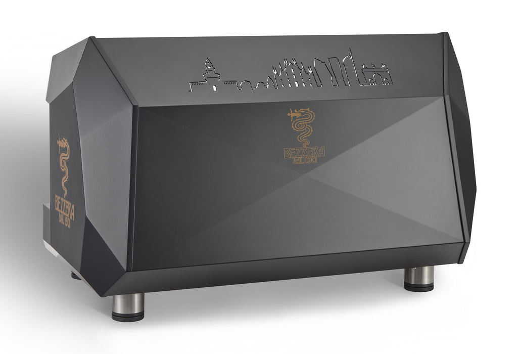 AMPTO Bezzera Arcadia 2-group espresso machine ARCA2DE2B, rear view