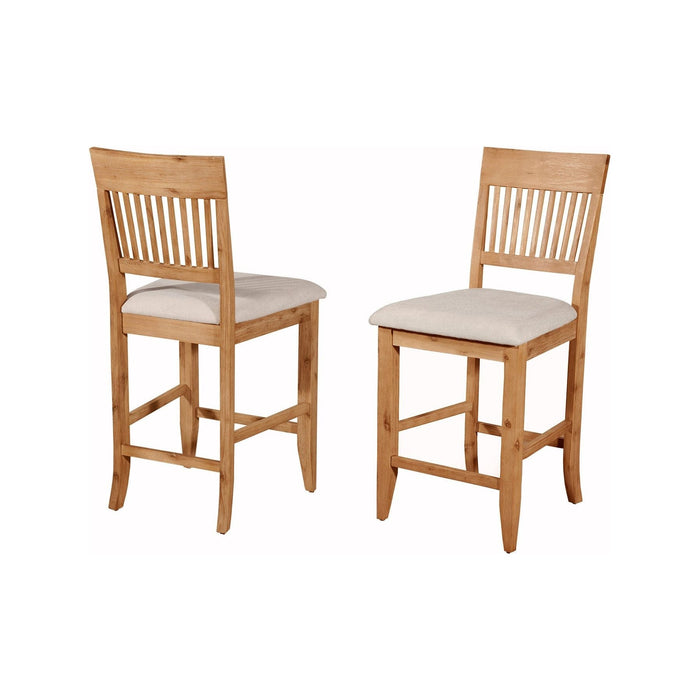 Alpine Furniture Aspen Pub Chairs, Antique Natural (Set of 2)