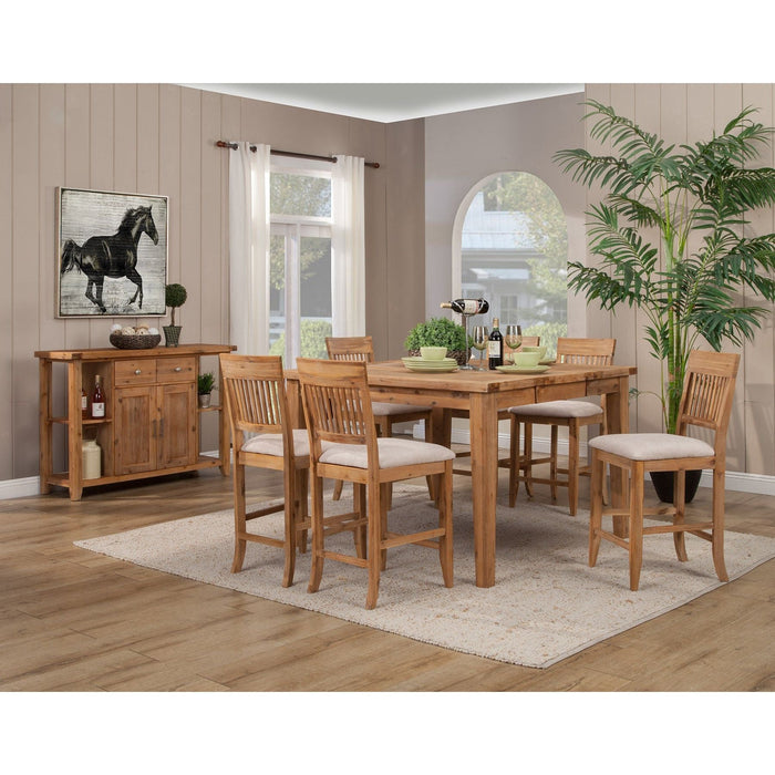 Alpine Furniture Aspen Server, Antique Natural