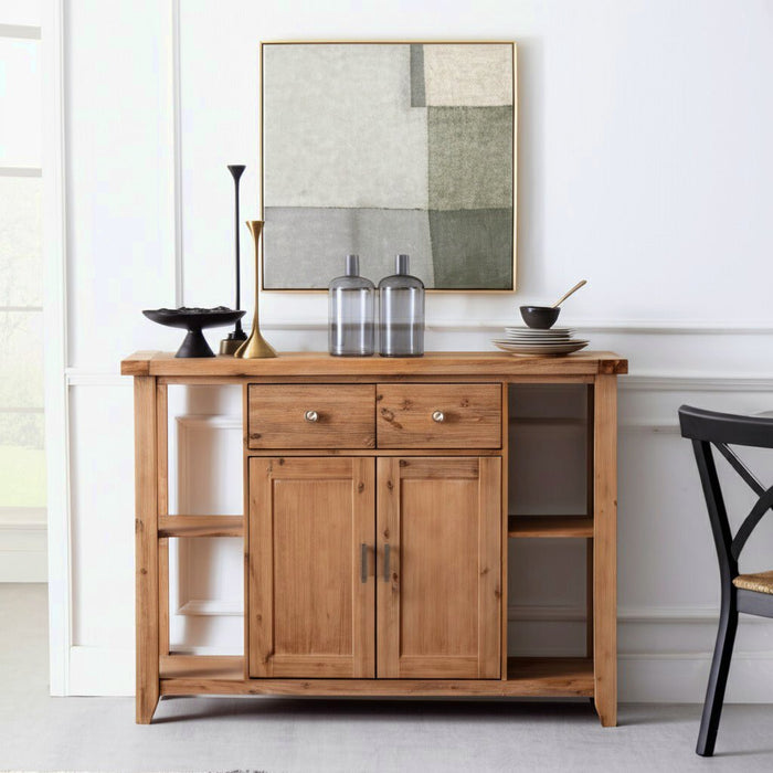 Alpine Furniture Aspen Server, Antique Natural