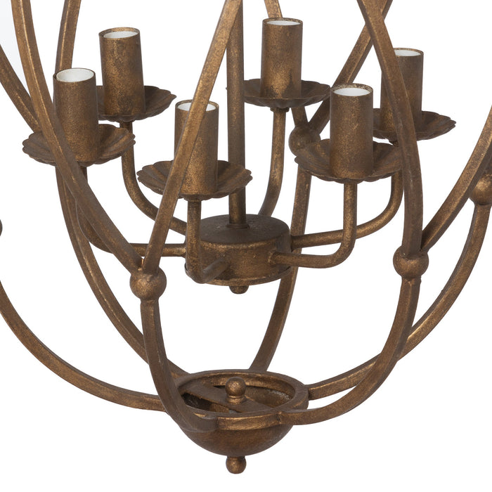 Park Hill Collection Raleigh Bronze Chandelier - Elegant Artisan-Designed Lighting Fixture for Modern and Traditional Spaces
