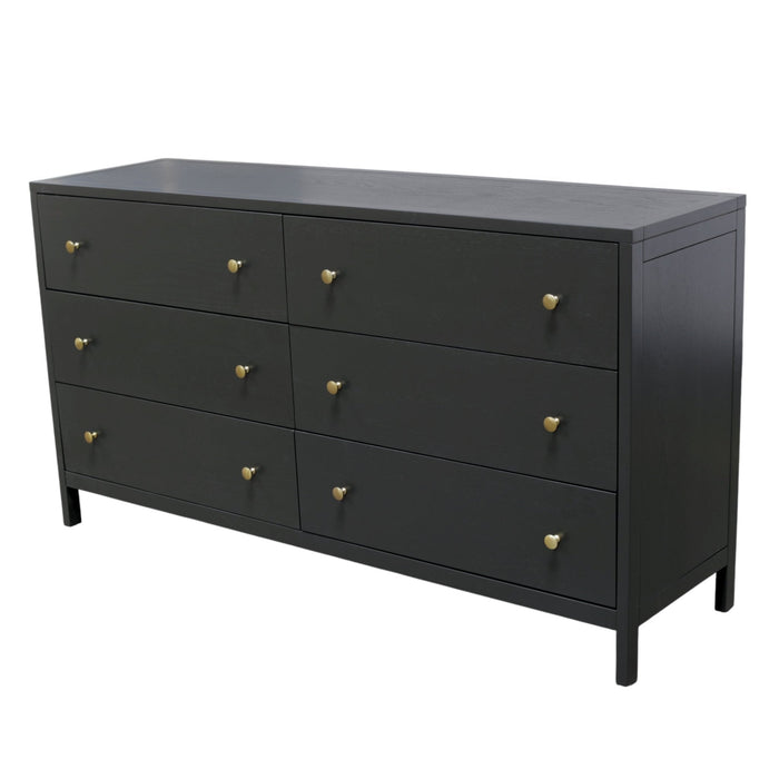 Alpine Furniture Cleo Avery Dresser, Black