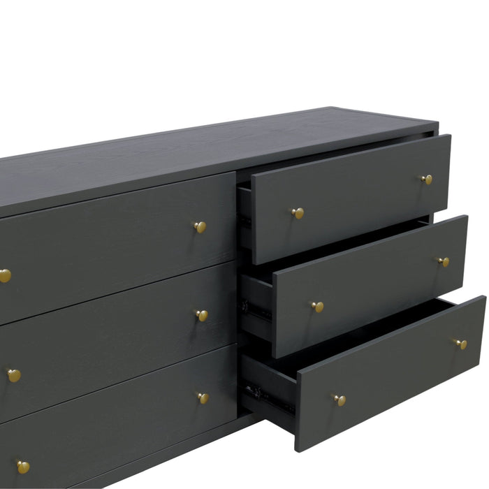 Alpine Furniture Cleo Avery Dresser, Black
